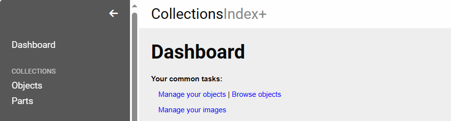 CollectionsIndex+ Screenshot