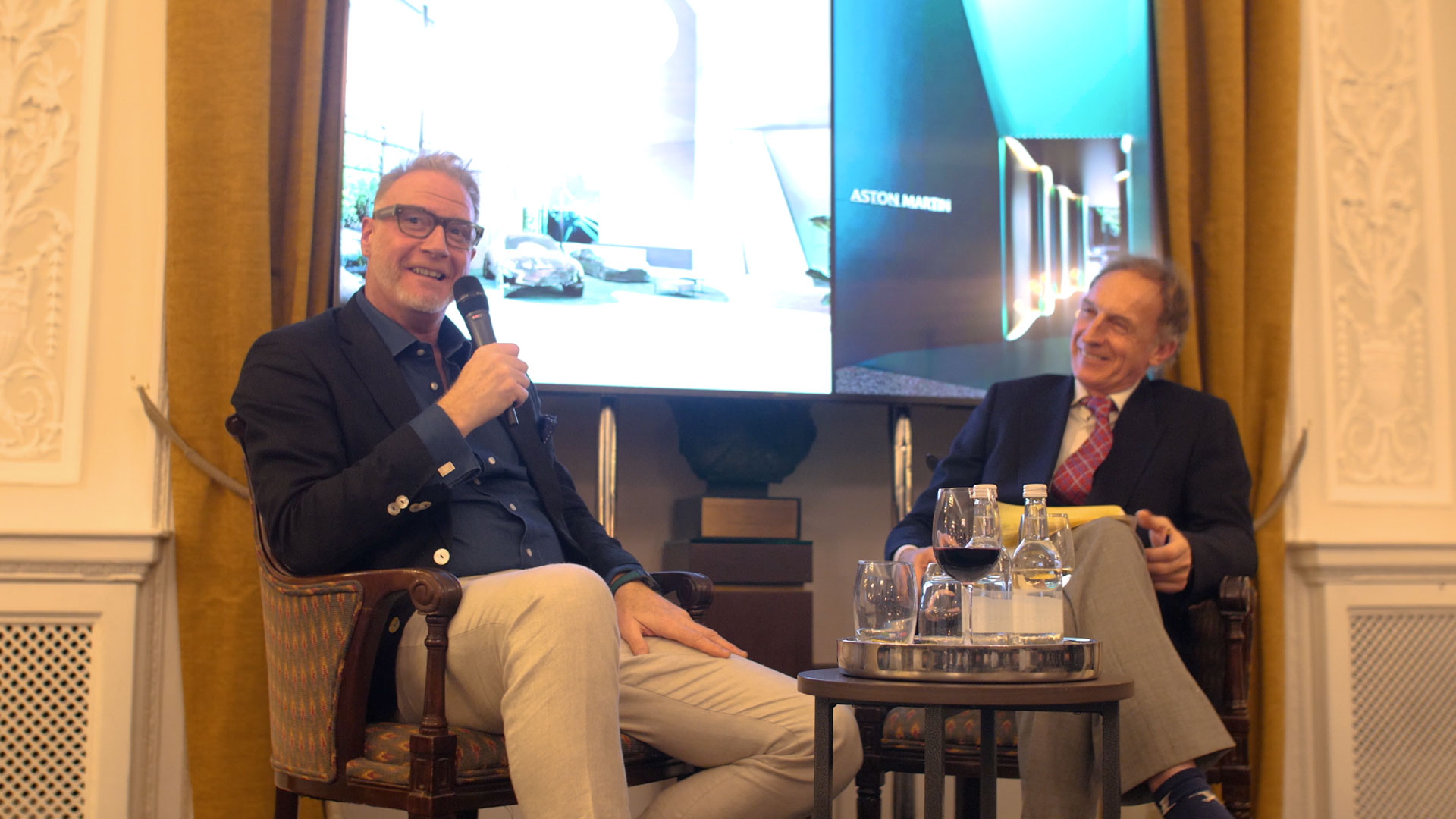 Marek Reichman in conversation with Simon de Burton at the AMHT's 'The Walter Hayes Memorial Lecture'