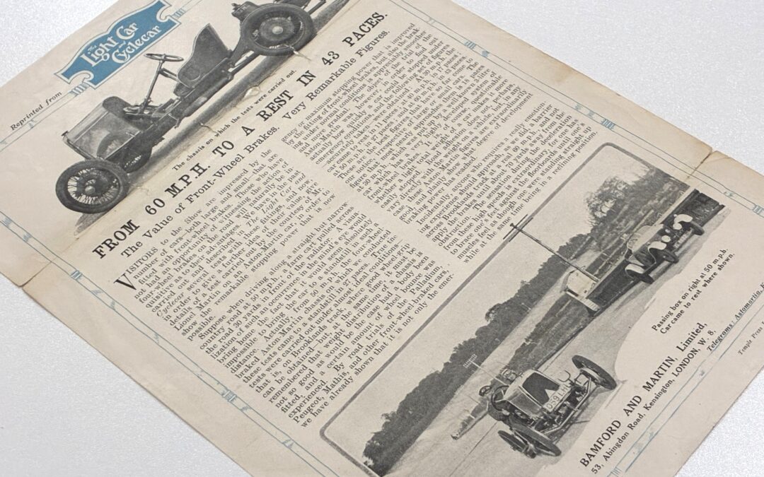 Object in Focus: Light Car and Cyclecar article, 1923