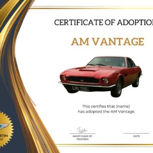 Adopt a Car - The Classic One - AM Vantage