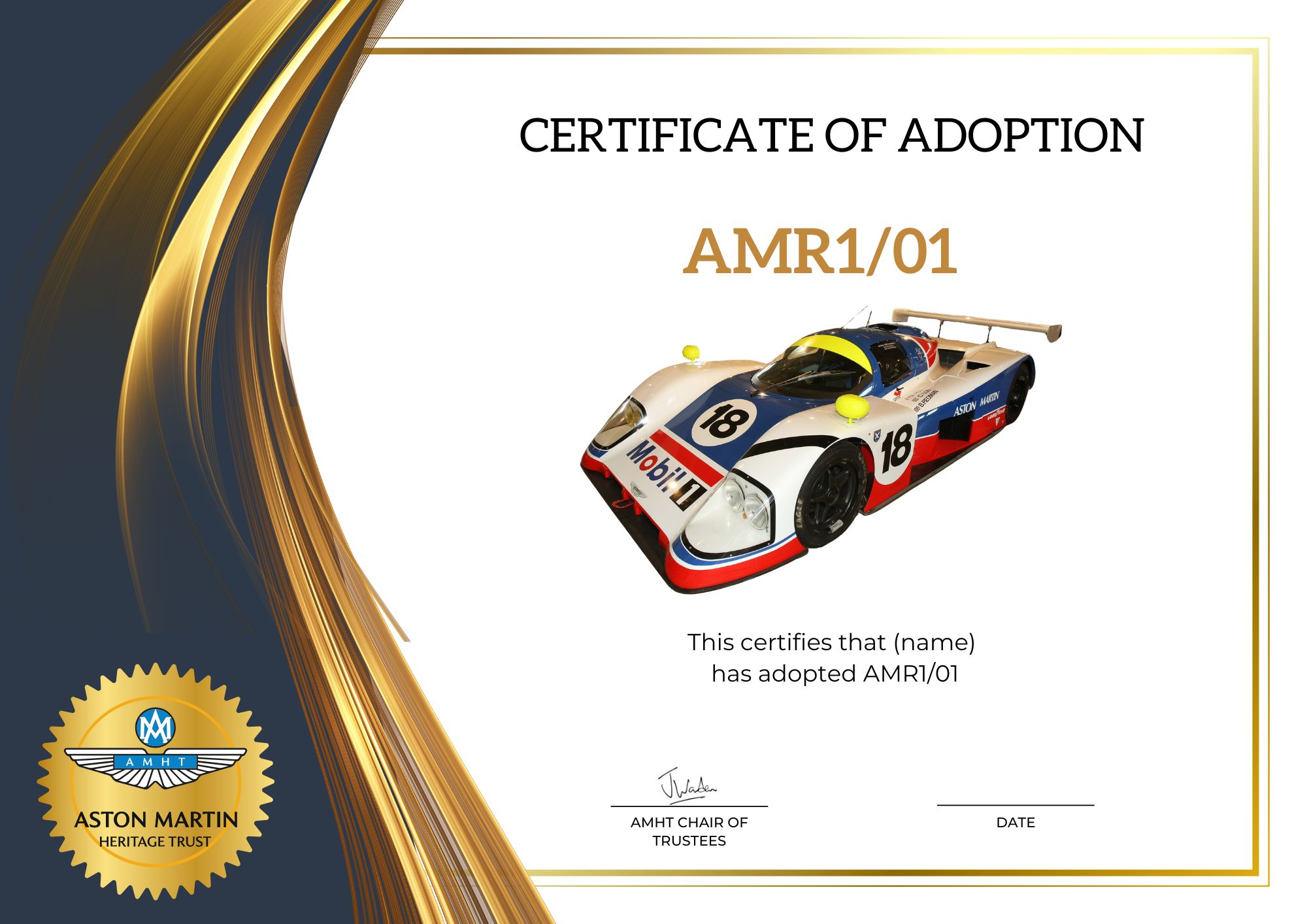 Adopt a Car - The Racing One - AMR1/01